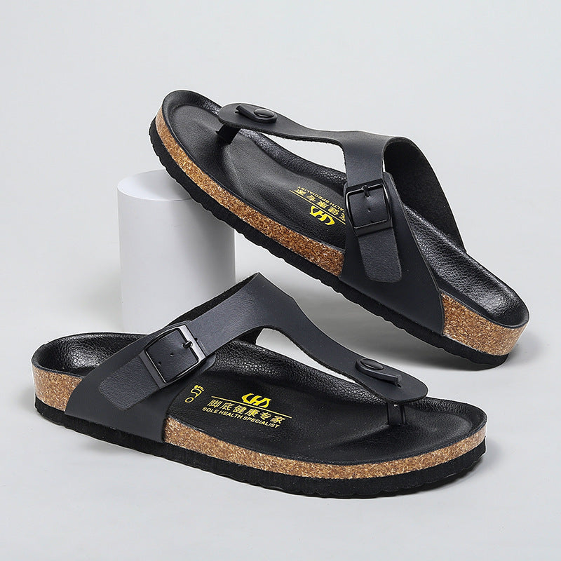 Same Cork Flip-flops Plus Size Outer Wear