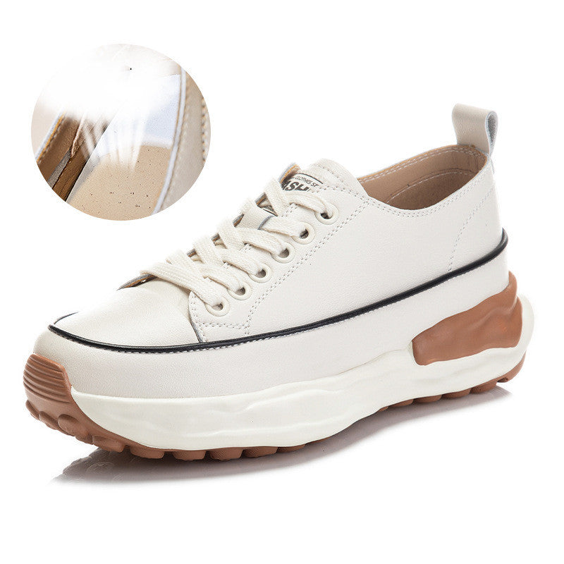 Women's New Flat Platform All Match Leather Shoes