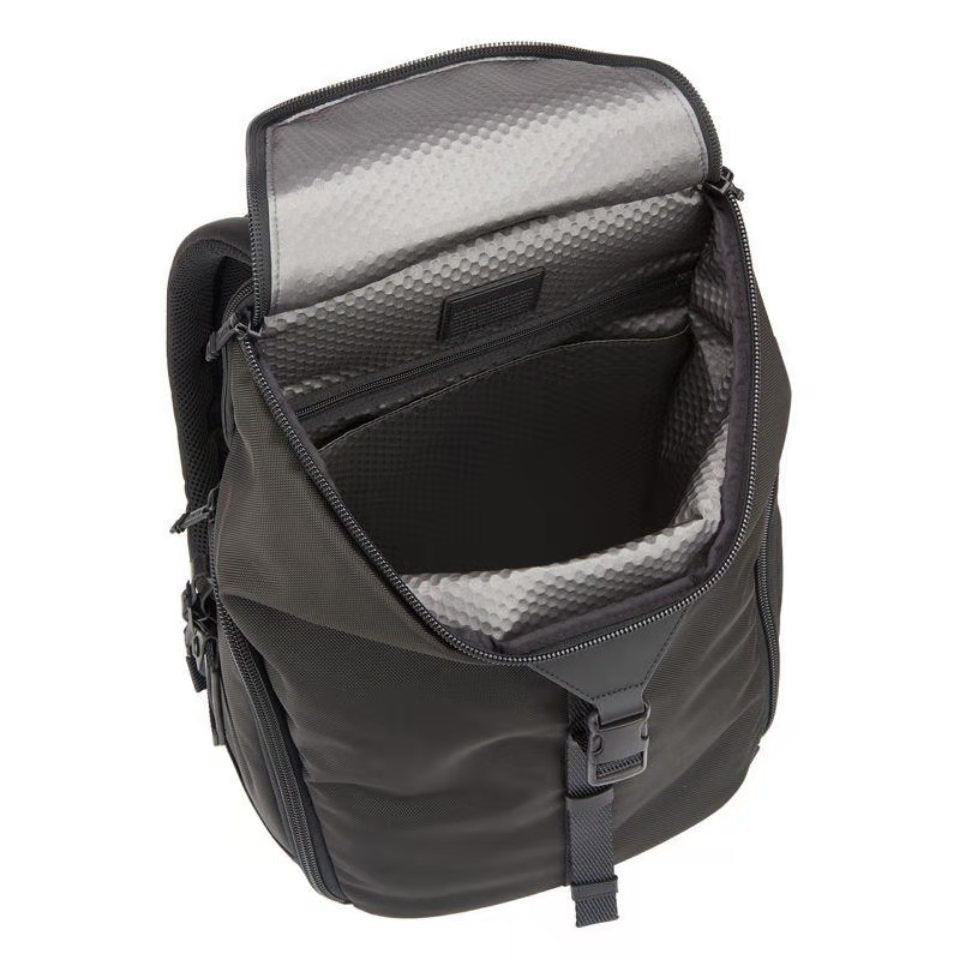 Fashionable Simple Nylon And Leather Backpack