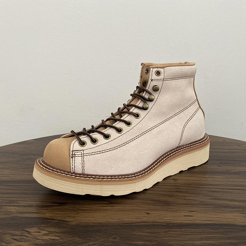 Bota de trabajo para montar a caballo de estilo retro americano