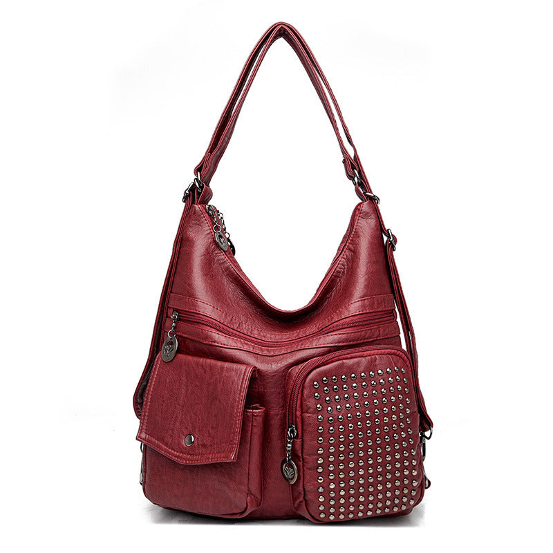 Women's Fashion Solid Color Shoulder Bag