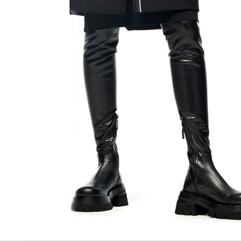 Women's Over Knee High Heel Thigh Boots