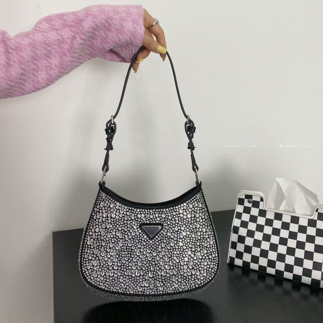 Bolso de mano tipo bandolera con forma de diamante