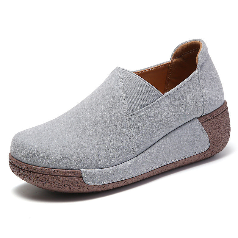 Fashion Thick Bottom Rocking Women's Single Shoes Casual