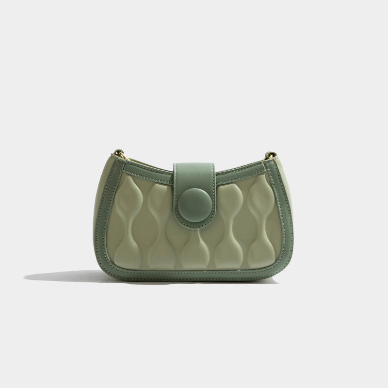 Bolso de hombro con rombos en color caramelo para mujer