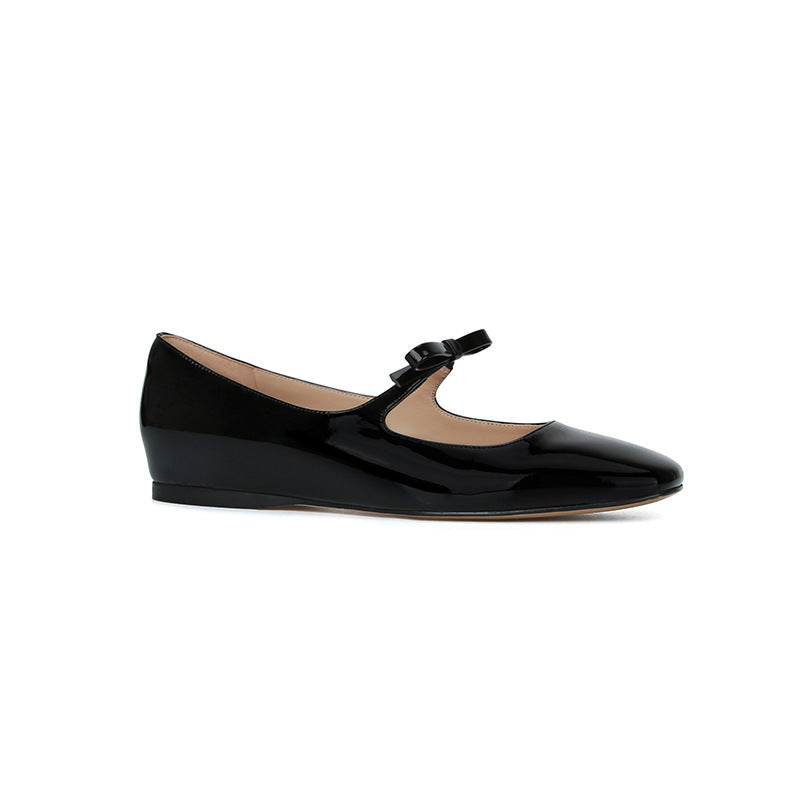 French Style Bow Low-cut Ballet Pumps Female Flat Pumps