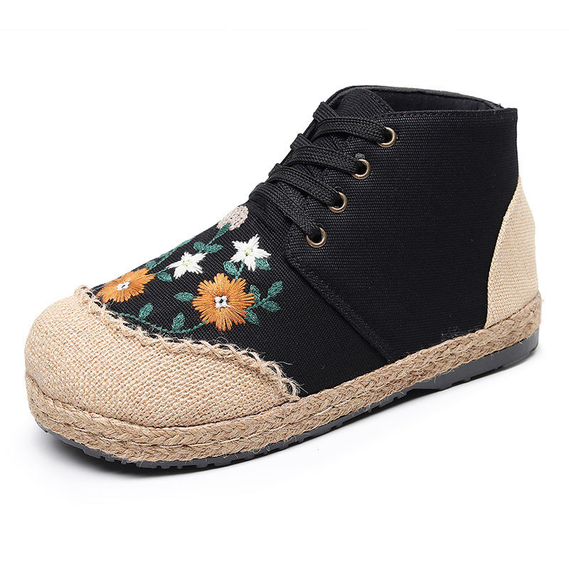 New Ethnic Style Embroidered Flower Daisy Women's Shoes