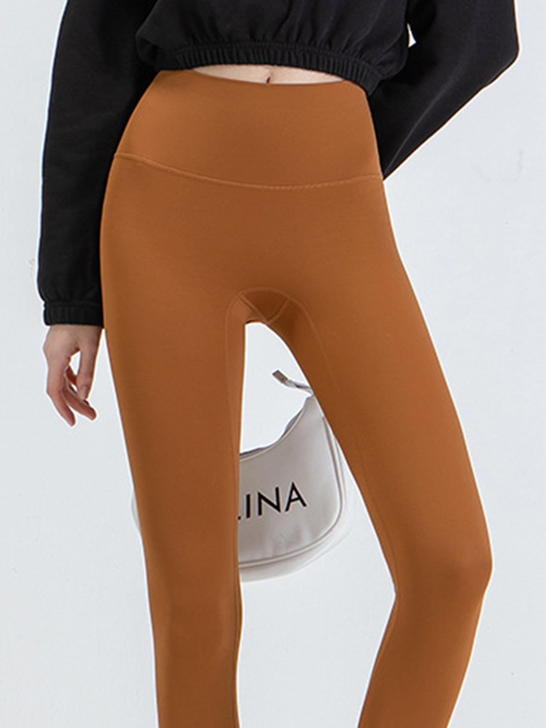 Sport-Leggings mit breitem Bund