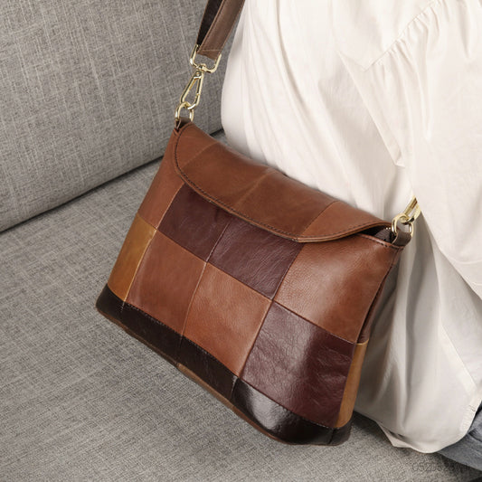 Lässige One-Shoulder-Ledertasche für Damen im Herbst und Winter