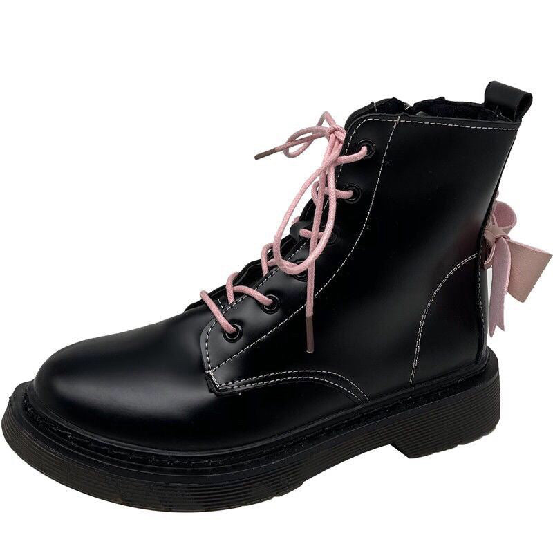 Botas Martin con plataforma y lazo para mujer de moda