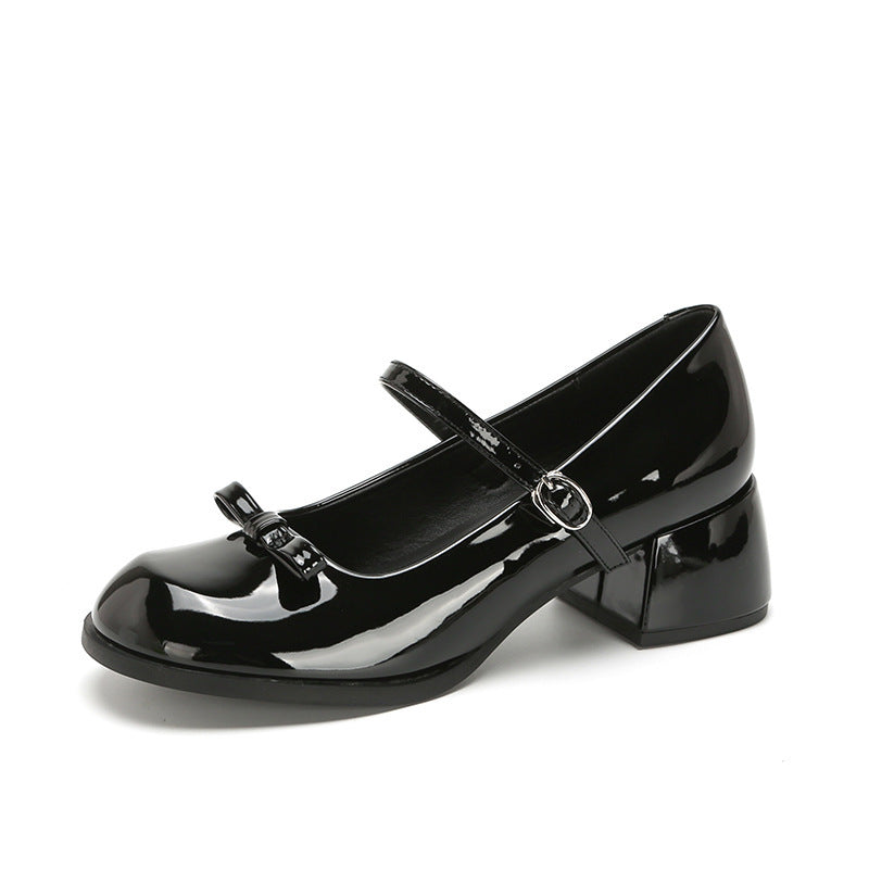 Französische Mary Jane Schuhe Damen