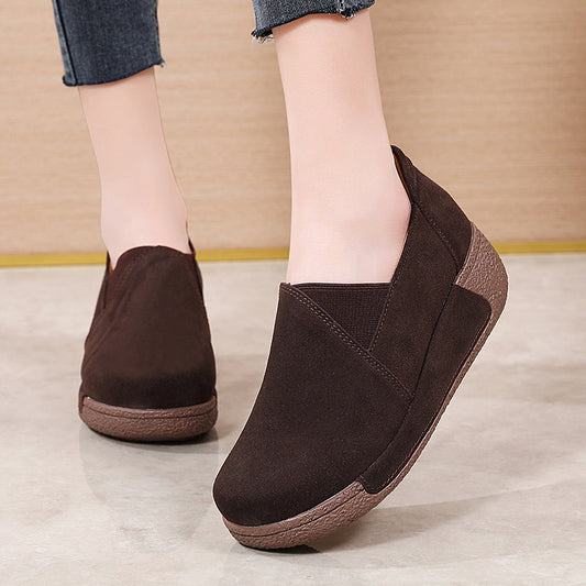 Fashion Thick Bottom Rocking Women's Single Shoes Casual