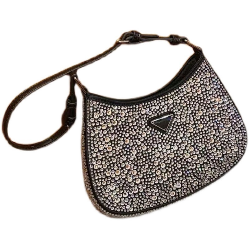 Bolso de mano tipo bandolera con forma de diamante