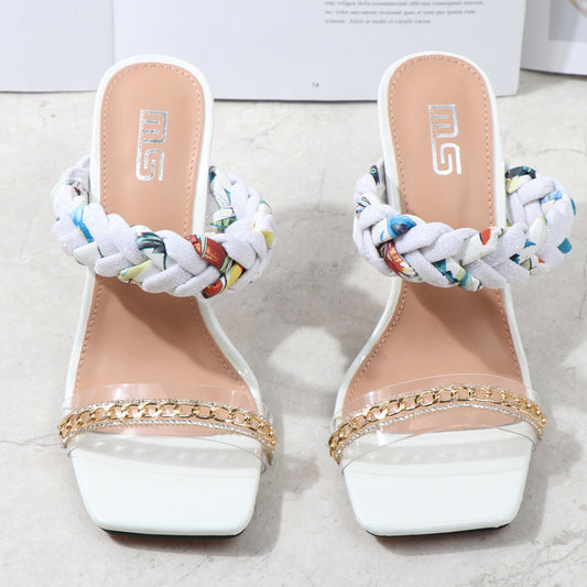 Women's Shoes With Summer Metal Decoration Comfortable