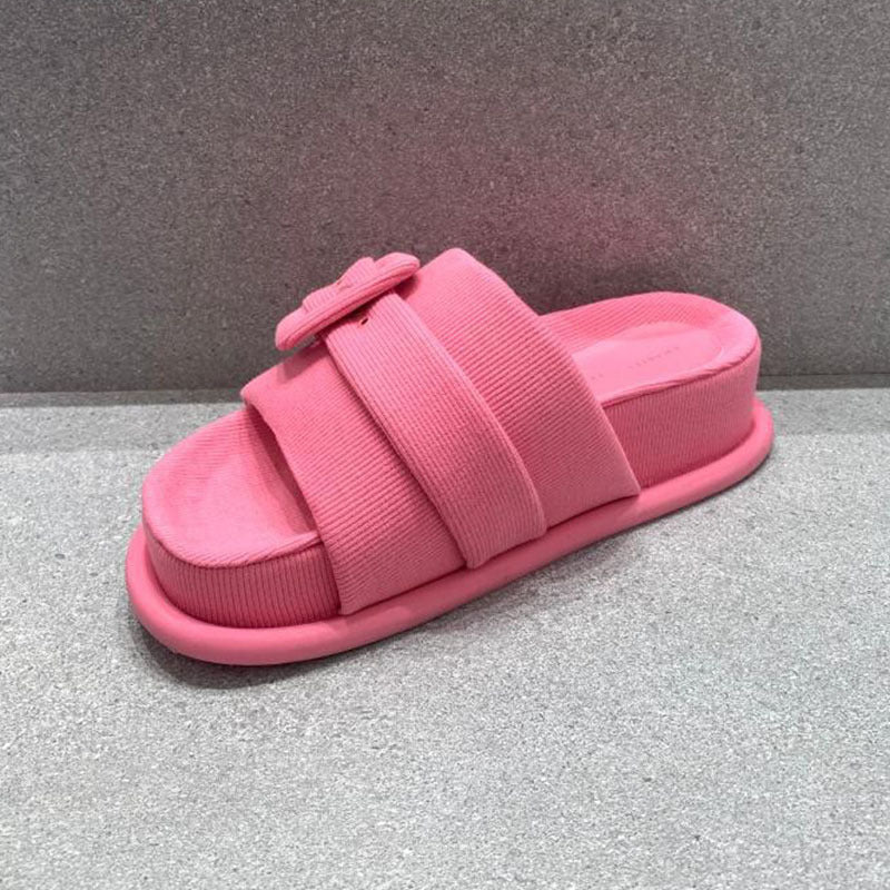 Lässige Strandschuhe mit offener Spitze und dicker Sohle für Damen