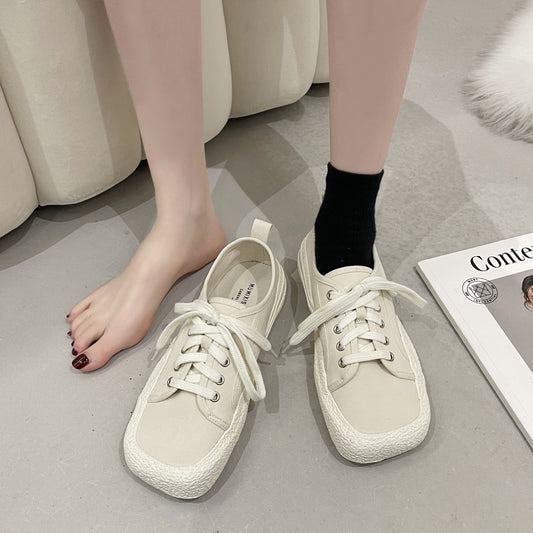 Women's Fashion Personality Lace Up Canvas Shoes