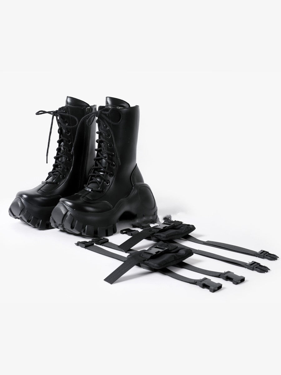 Martens-Stiefel für Damen mit dicker Sohle und erhöhtem britischen Stil