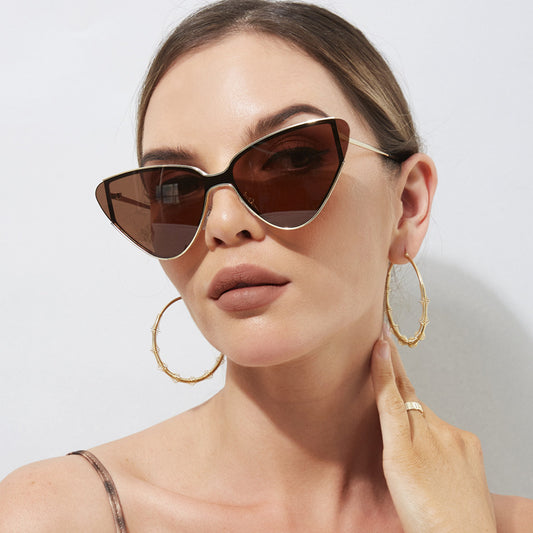 Katzenaugen-Retro-Sonnenbrille für Damen