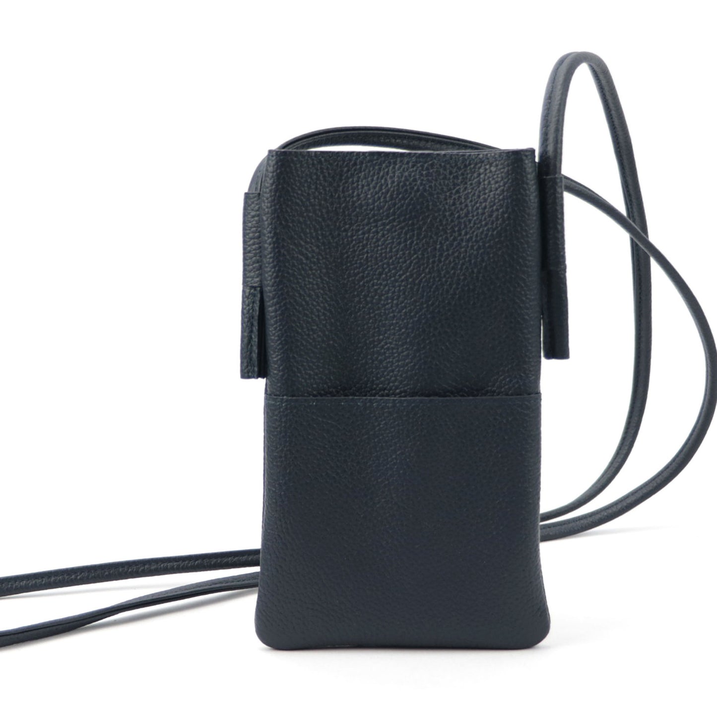 Women's Genuine Leather Lychee Pattern Mini Mobile Phone Bag