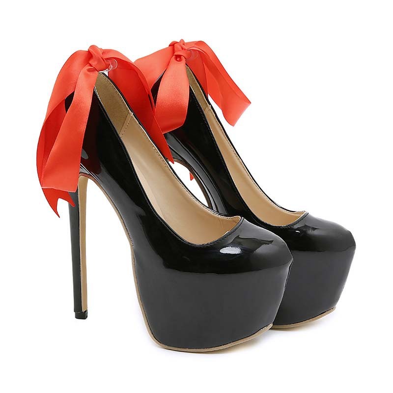 Damen Modische Pumps mit Plateau-Stilettoabsatz