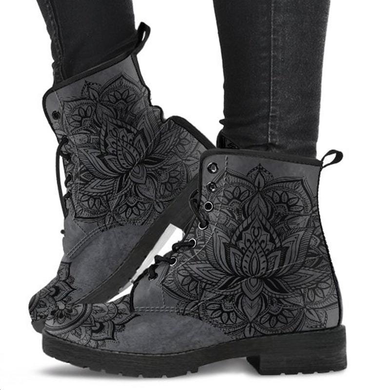 Lässige PU-Martin-Stiefel für Herbst und Winter