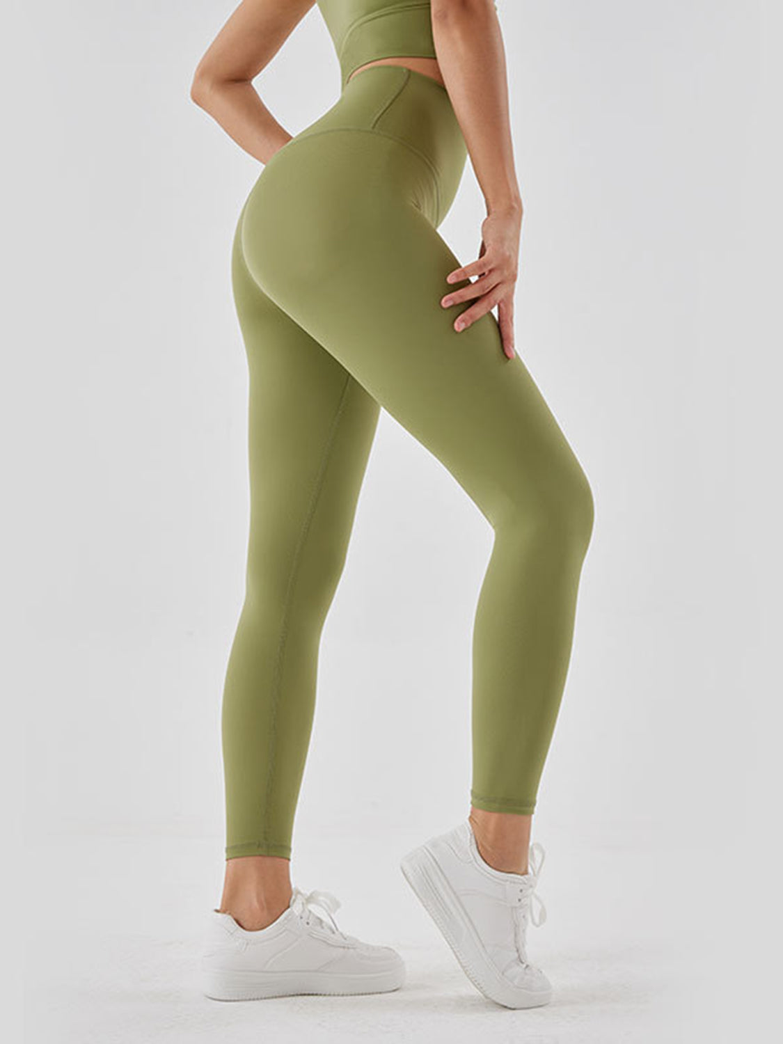 Sport-Leggings mit breitem Bund