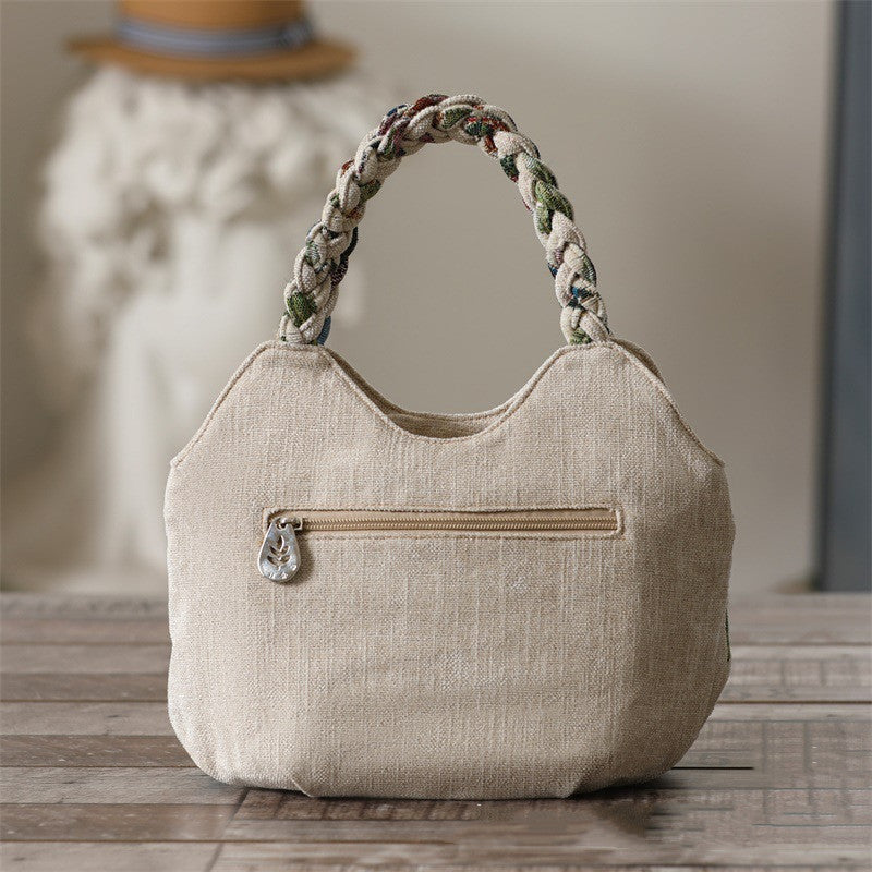 Retro Style Fabric Ethnic Style Woven Handbag