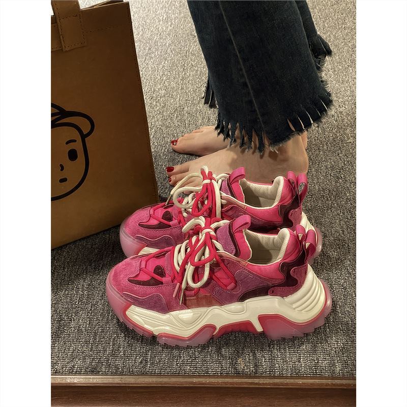 Women's Spring New Super Popular Fried Street Sneaker Students All-match Casual Running Shoes