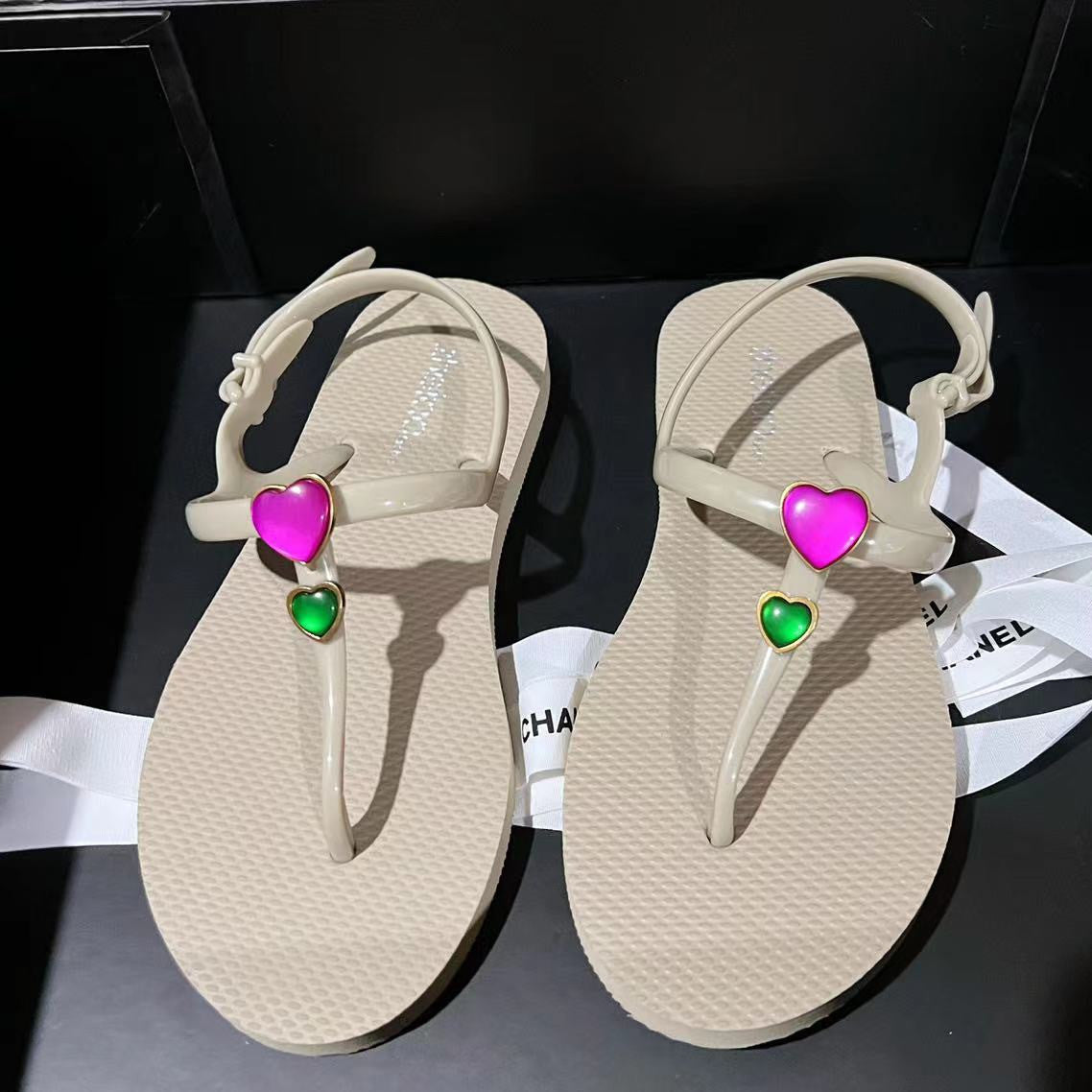 Sandalias Suelas Planas Colores Lisos Versátiles Súper Cómodas