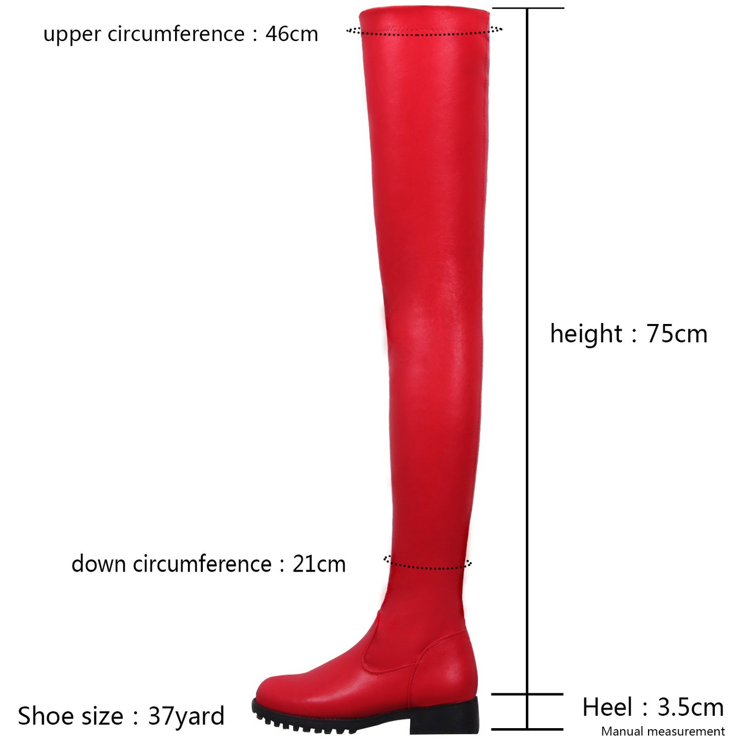 Ladies Long Elastic PU Women Boots