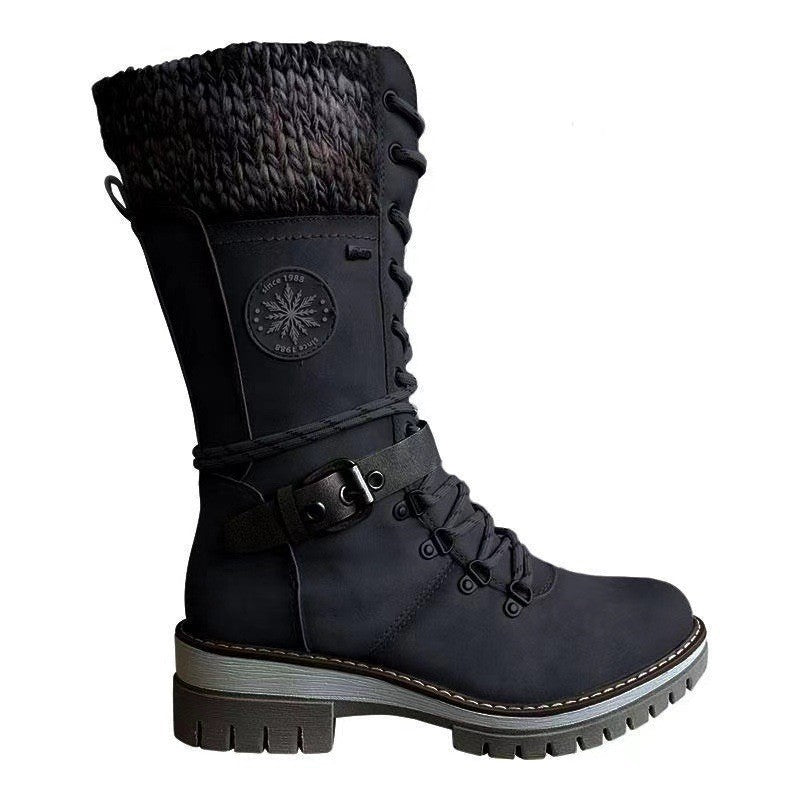 Herbst und Winter neue Damen Reitstiefel europäischen und amerikanischen Schneestiefel