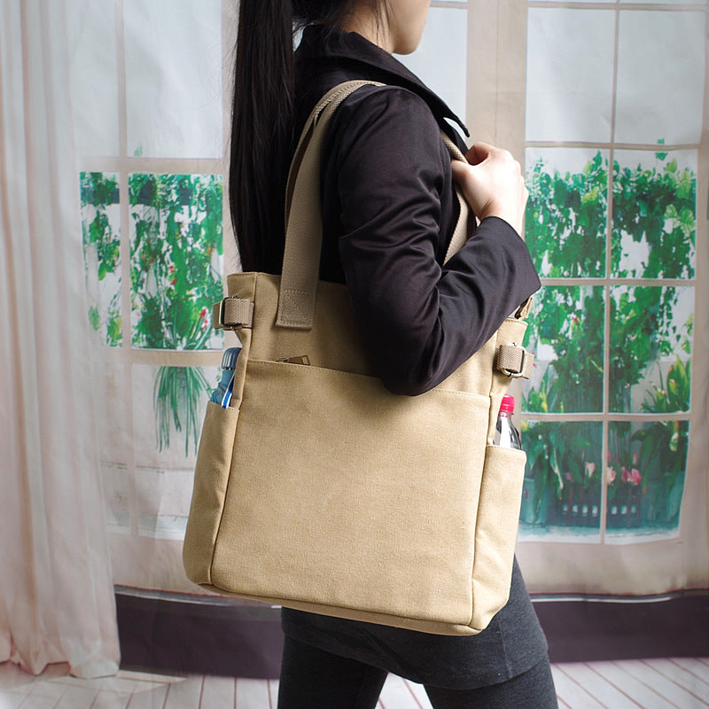 Bolso de hombro informal de tela de estilo japonés para el trabajo