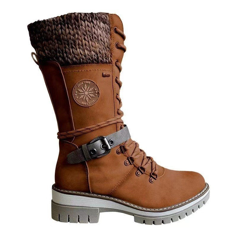 Herbst und Winter neue Damen Reitstiefel europäischen und amerikanischen Schneestiefel