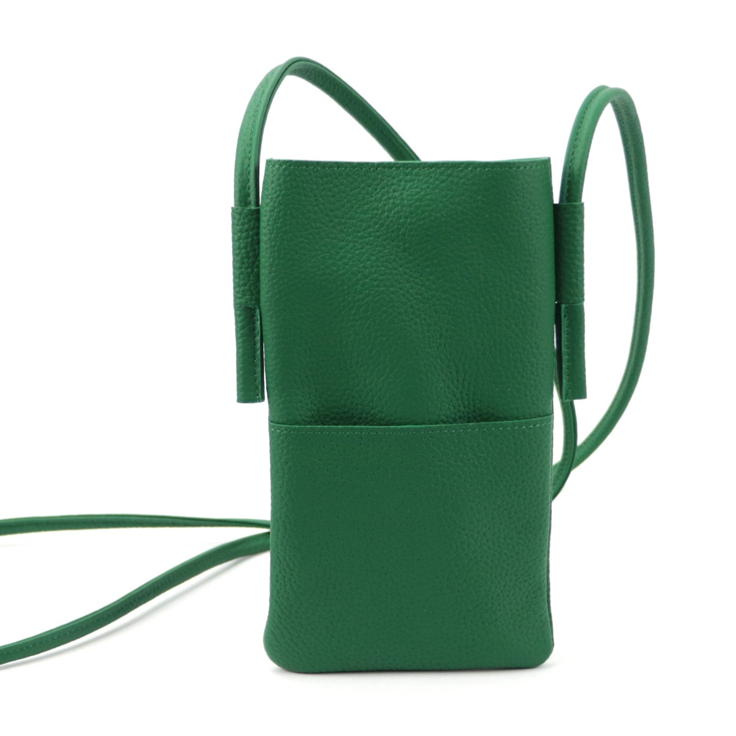 Women's Genuine Leather Lychee Pattern Mini Mobile Phone Bag