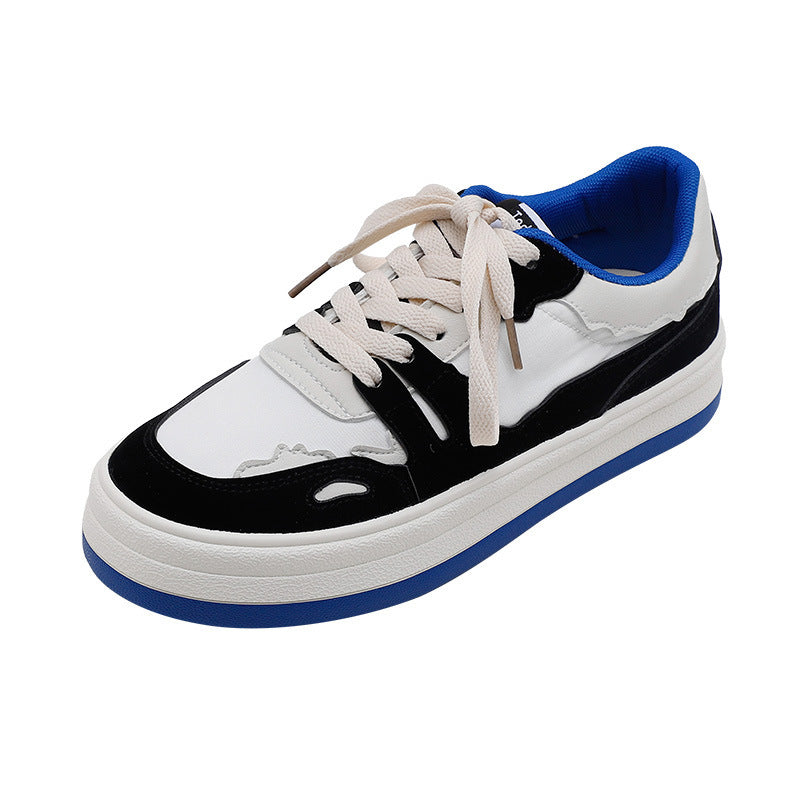 Retro Mädchen Farblich passende Student Casual Sneakers