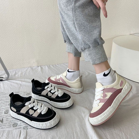 Women's Niche Platform Autumn Canvas Sneakers