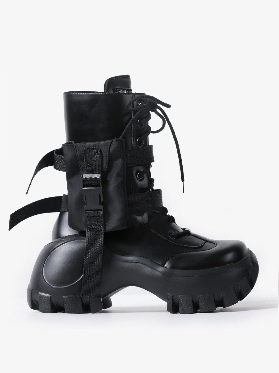 Martens-Stiefel für Damen mit dicker Sohle und erhöhtem britischen Stil