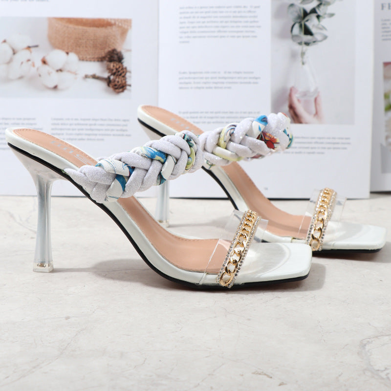 Women's Shoes With Summer Metal Decoration Comfortable