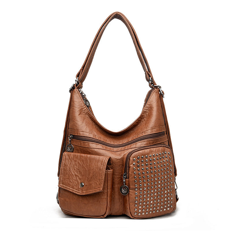 Women's Fashion Solid Color Shoulder Bag