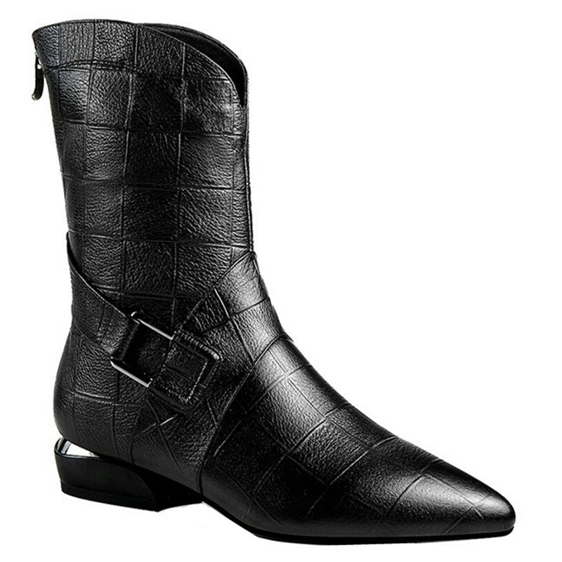 Damen Stiefel Winter Damen Flache Schuhe Übergröße