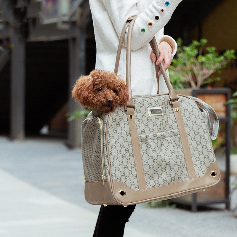 Bolso de mano hueco y transpirable para mascotas, perros y gatos