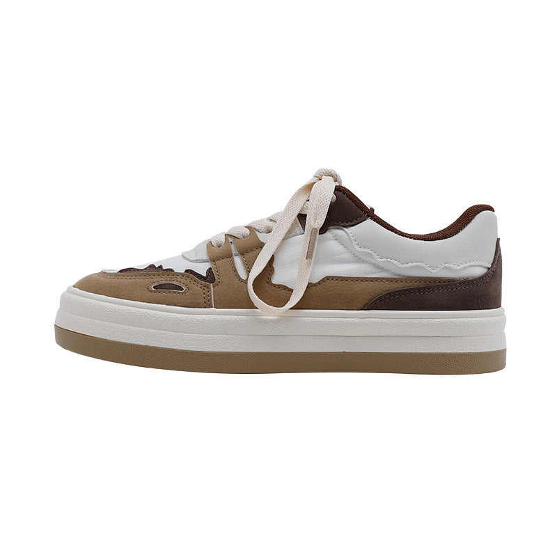 Retro Mädchen Farblich passende Student Casual Sneakers