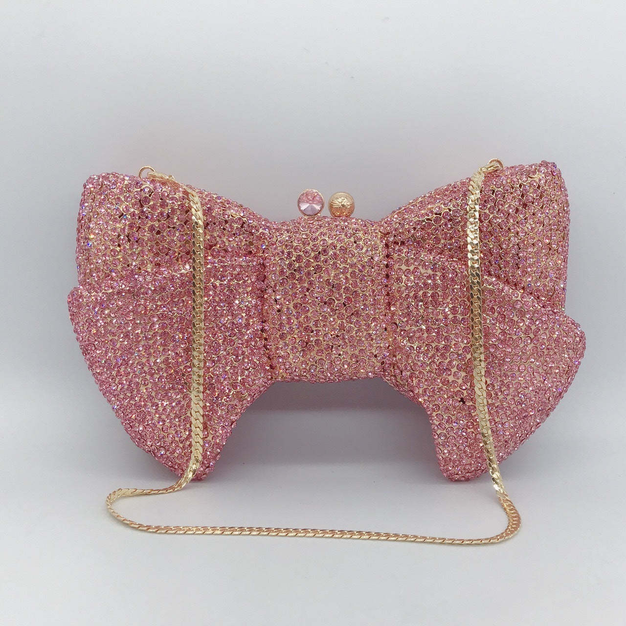 Women's New Bow And Diamond Evening Bag