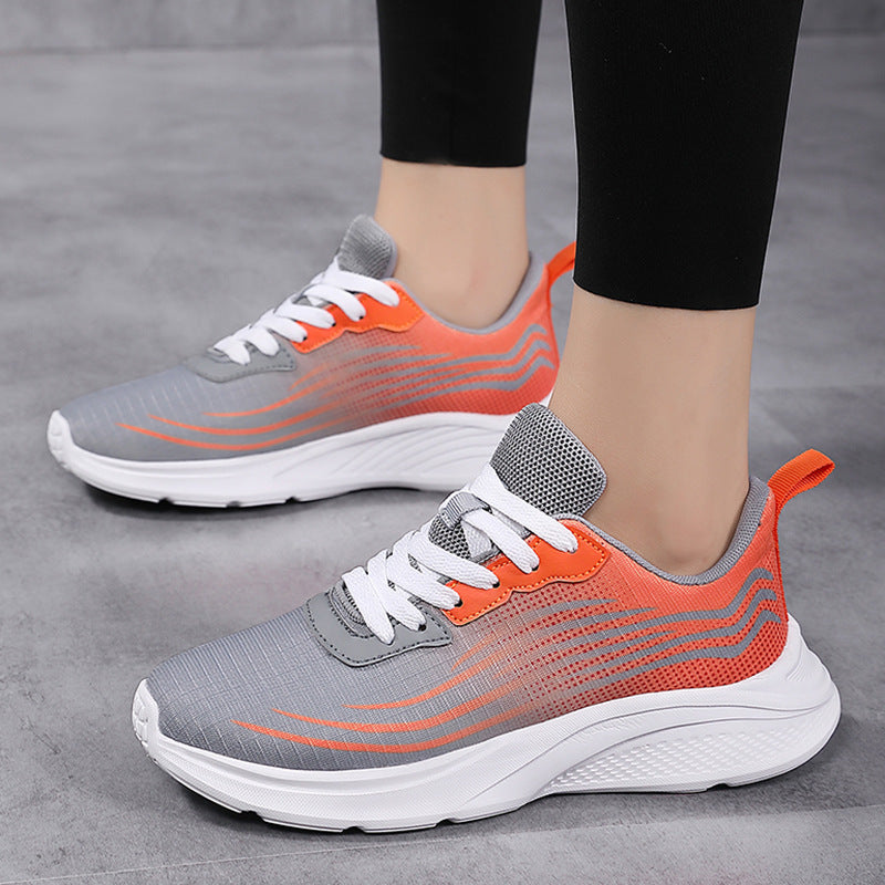 Zapatillas de running para mujer ligeras, informales, de malla transpirable y suela suave