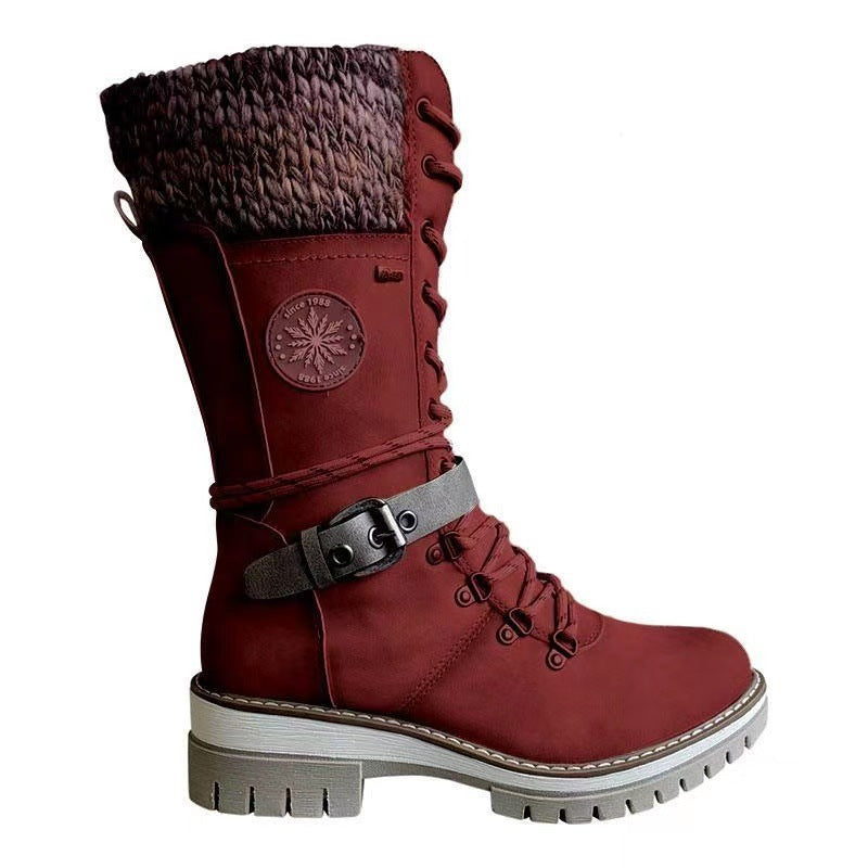 Herbst und Winter neue Damen Reitstiefel europäischen und amerikanischen Schneestiefel