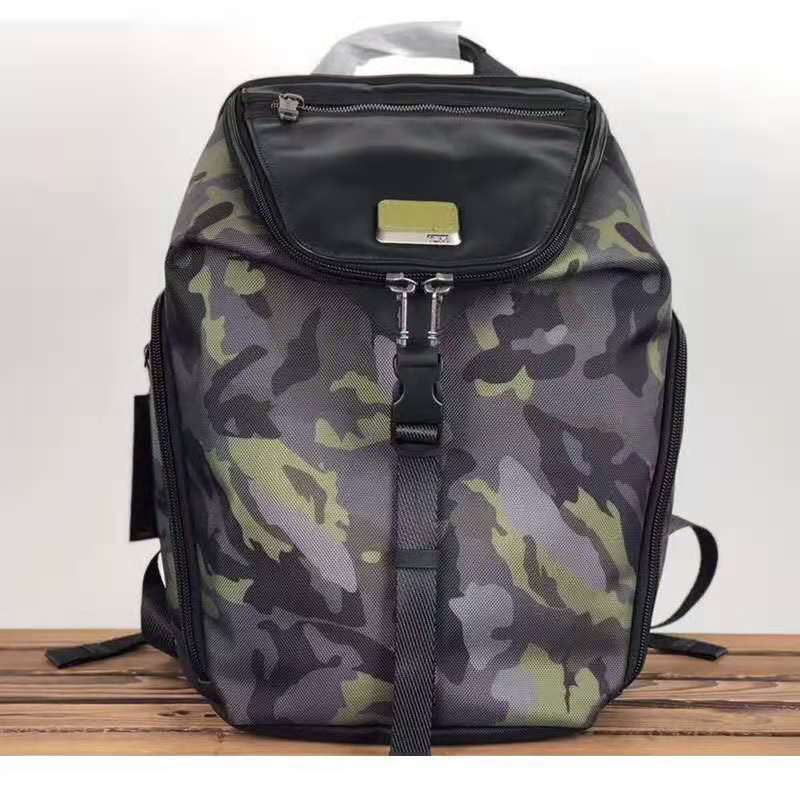 Fashionable Simple Nylon And Leather Backpack