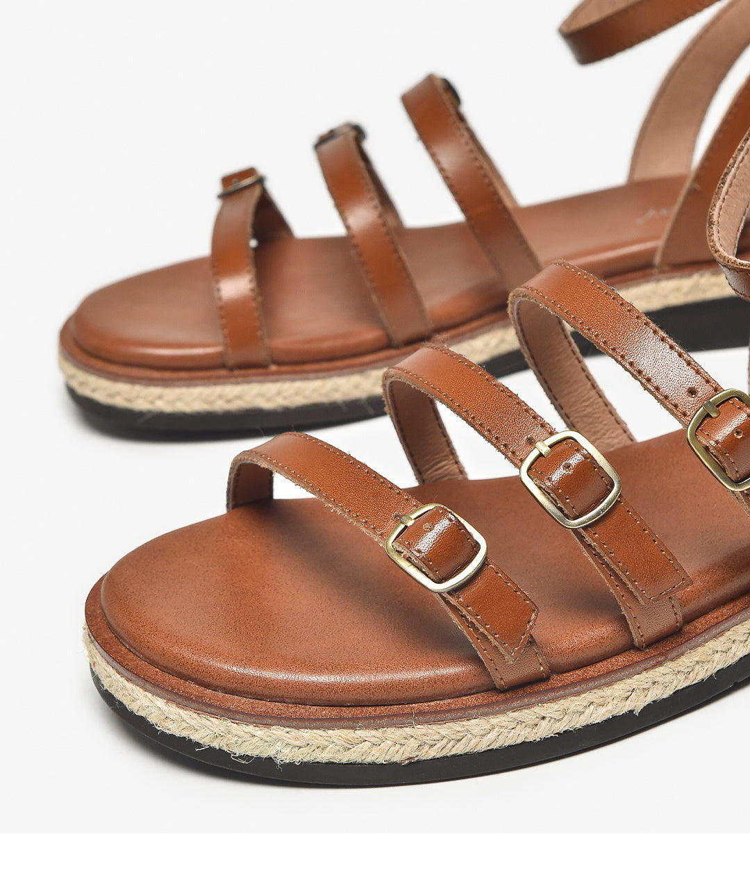 Damen-Sandalen mit Retro-Schnürung und Blockabsatz