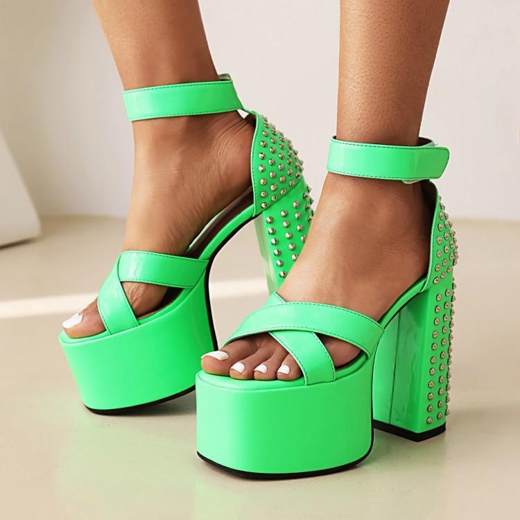 Thick-heeled High-heeled Platform Nightclub Foreign Trade Sandals