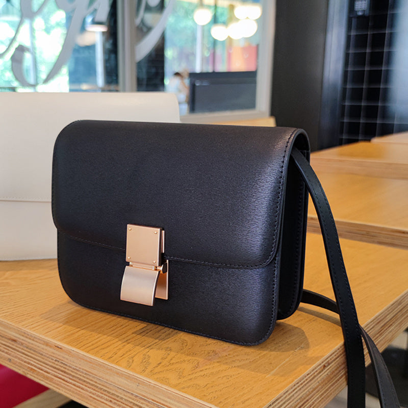 Tofu Tasche aus Leder, One-Shoulder-Messenger