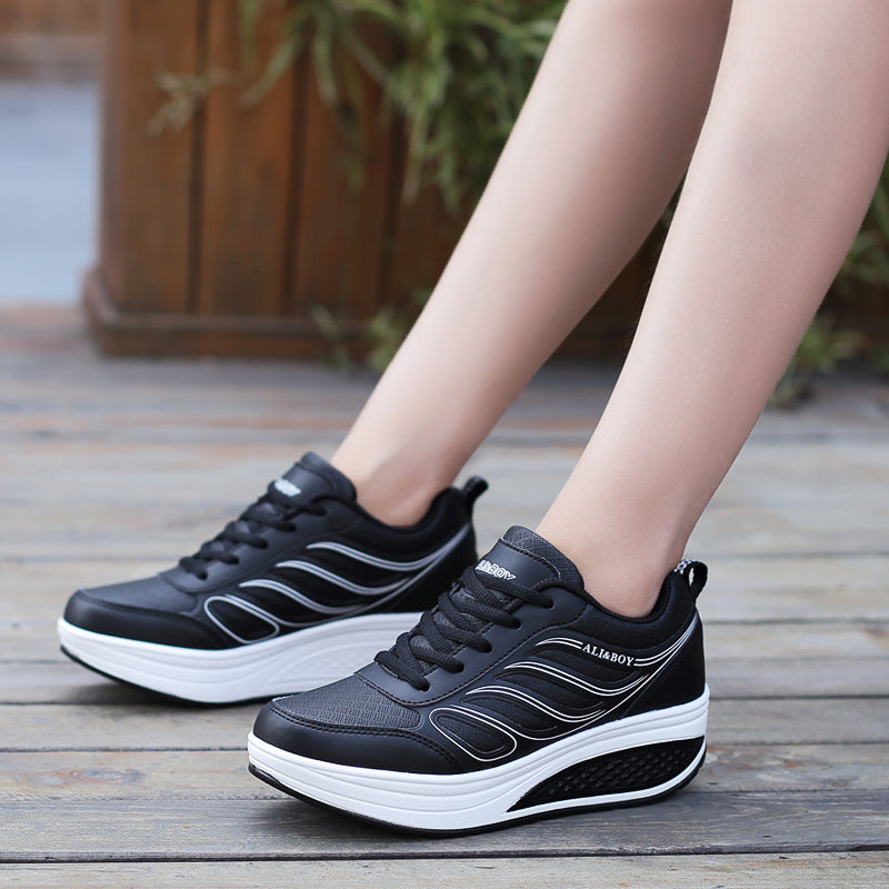 Women's Sports Air Cushion Platform Running Shoes